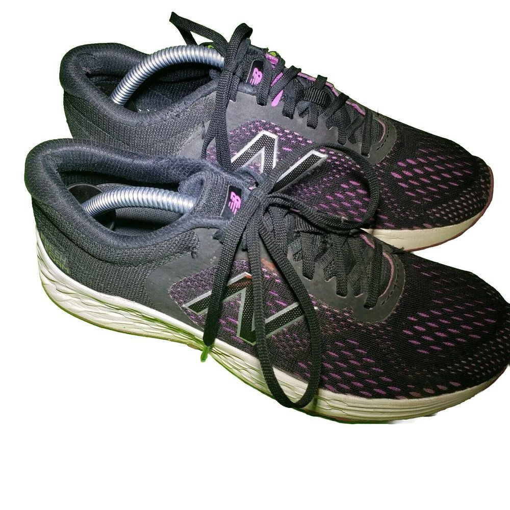 New Balance Fresh Foam Arishi Black & Purple Running Shoes WARISSS2 Women 6.5 - Picture 2 of 8